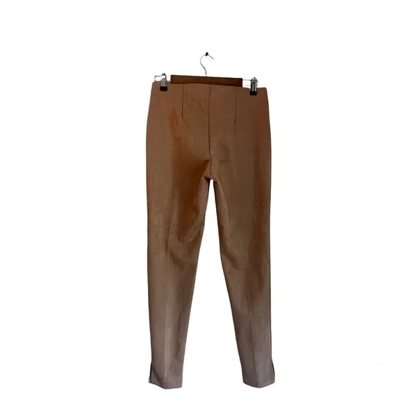 Zac & Rachel Faux Suede Stretch Pants Size S Color Chestnut - Picture 2 of 3